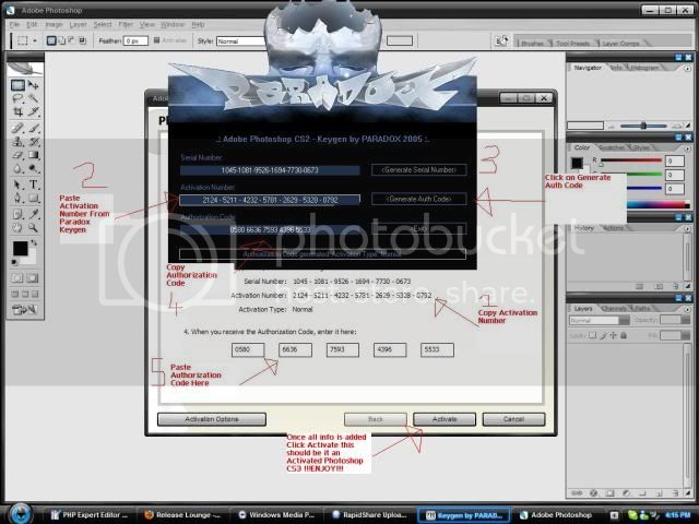 Download Adobe Photoshop Cs2 Keygen By Paradox 2005